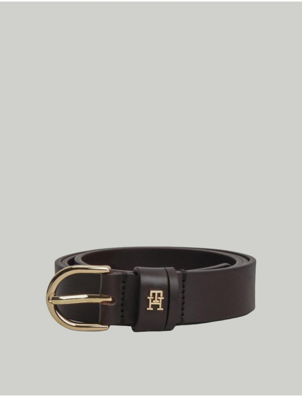 CINTURoN TOMMY HILFIGER ESSENTIAL EFFORTLESS 25 GO MARRoN