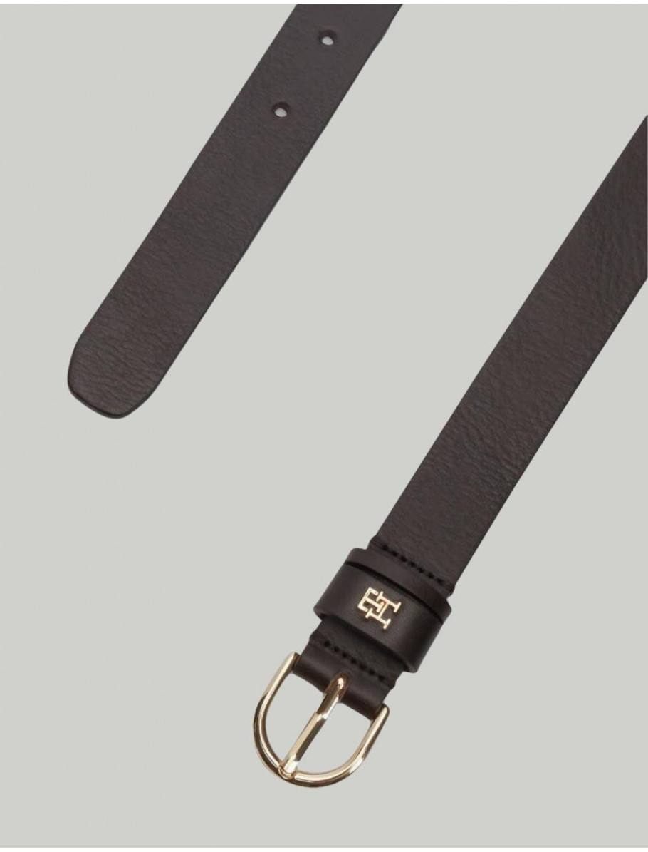 CINTURoN TOMMY HILFIGER ESSENTIAL EFFORTLESS 25 GO MARRoN
