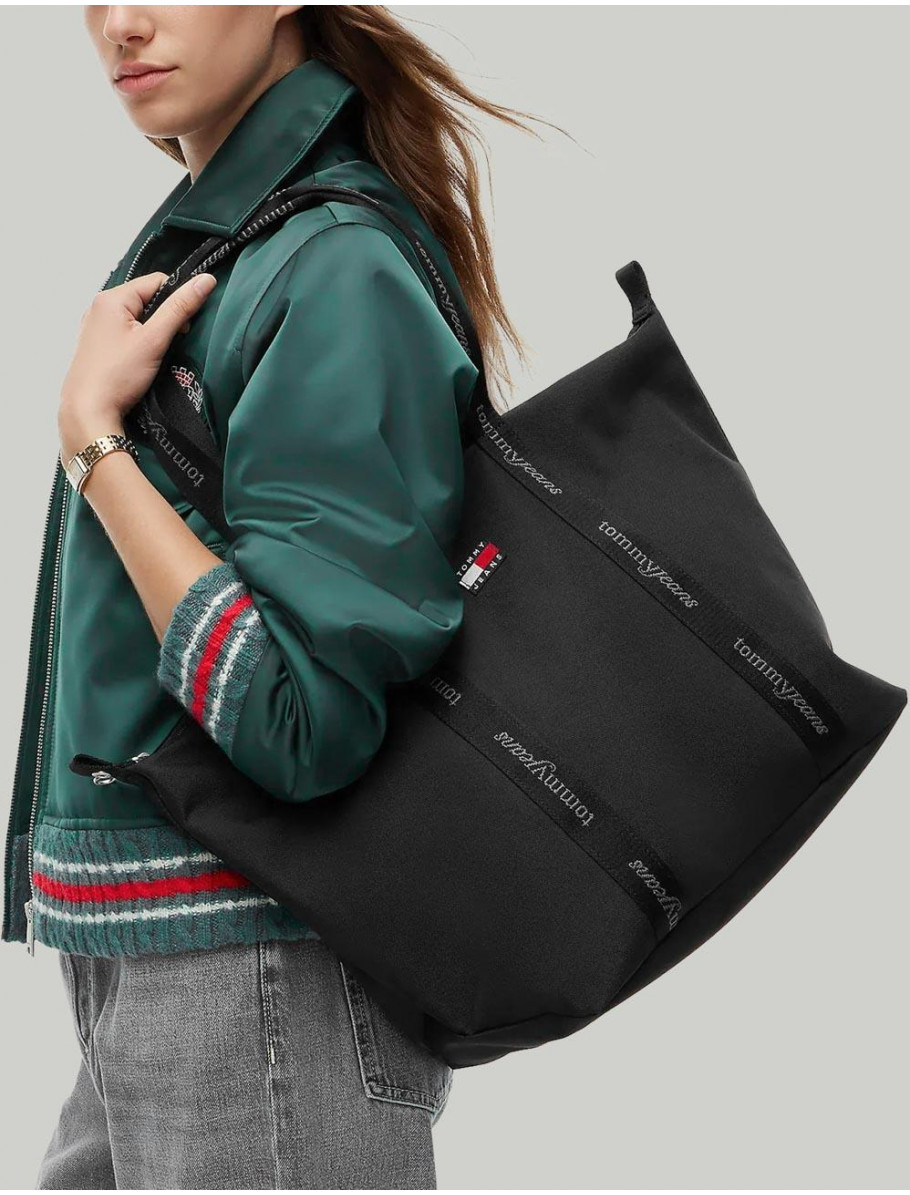 BOLSO TOMMY HILFIGER TJW ESS DAILY TOTE NEGRO