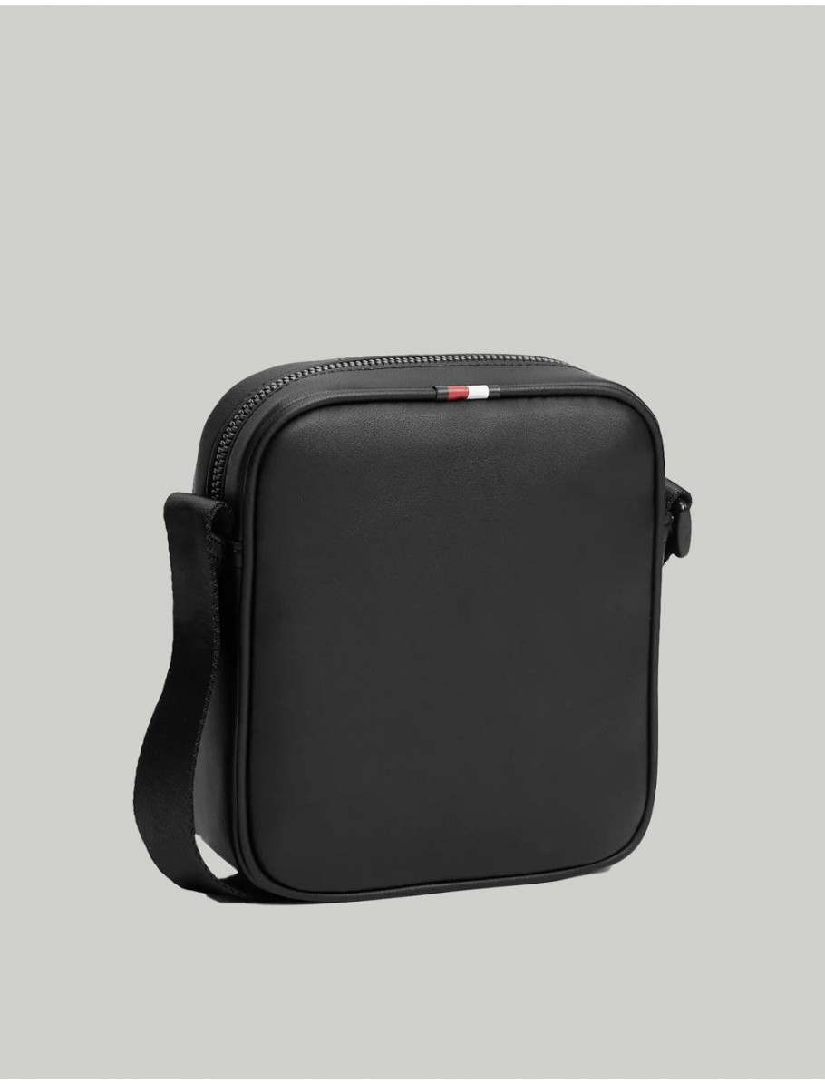 BANDOLERA TOMMY HILFIGER TH FOUNDATION MINI REPORTER NEGRO