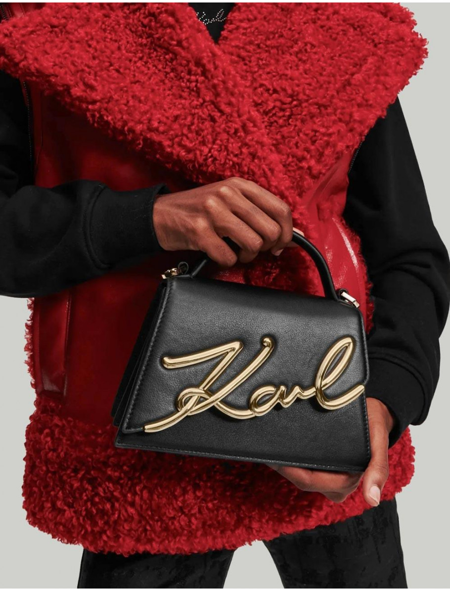 BOLSO KARL LAGERFED K SIGNATURE 20 SM CROSSBODY NEGRO