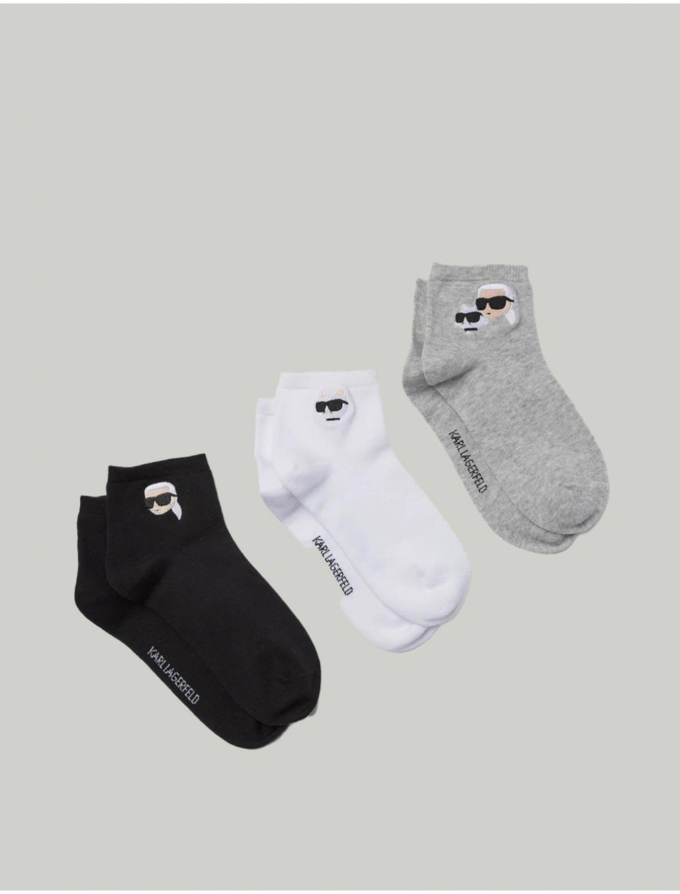 CALCETiN KARL LAGERFED IKON SHORT SOCKS 3P MULTI
