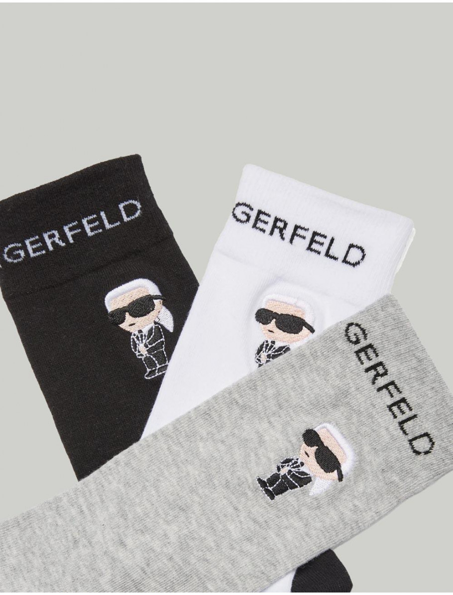CALCETiN KARL LAGERFED K IKON SOCK 3P MULTI