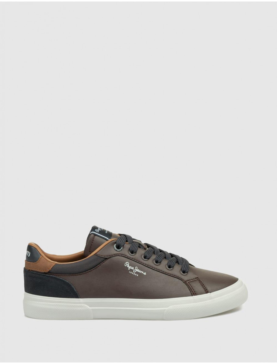 ZAPATILLA PEPE JEANS KENTON COURT MARRoN