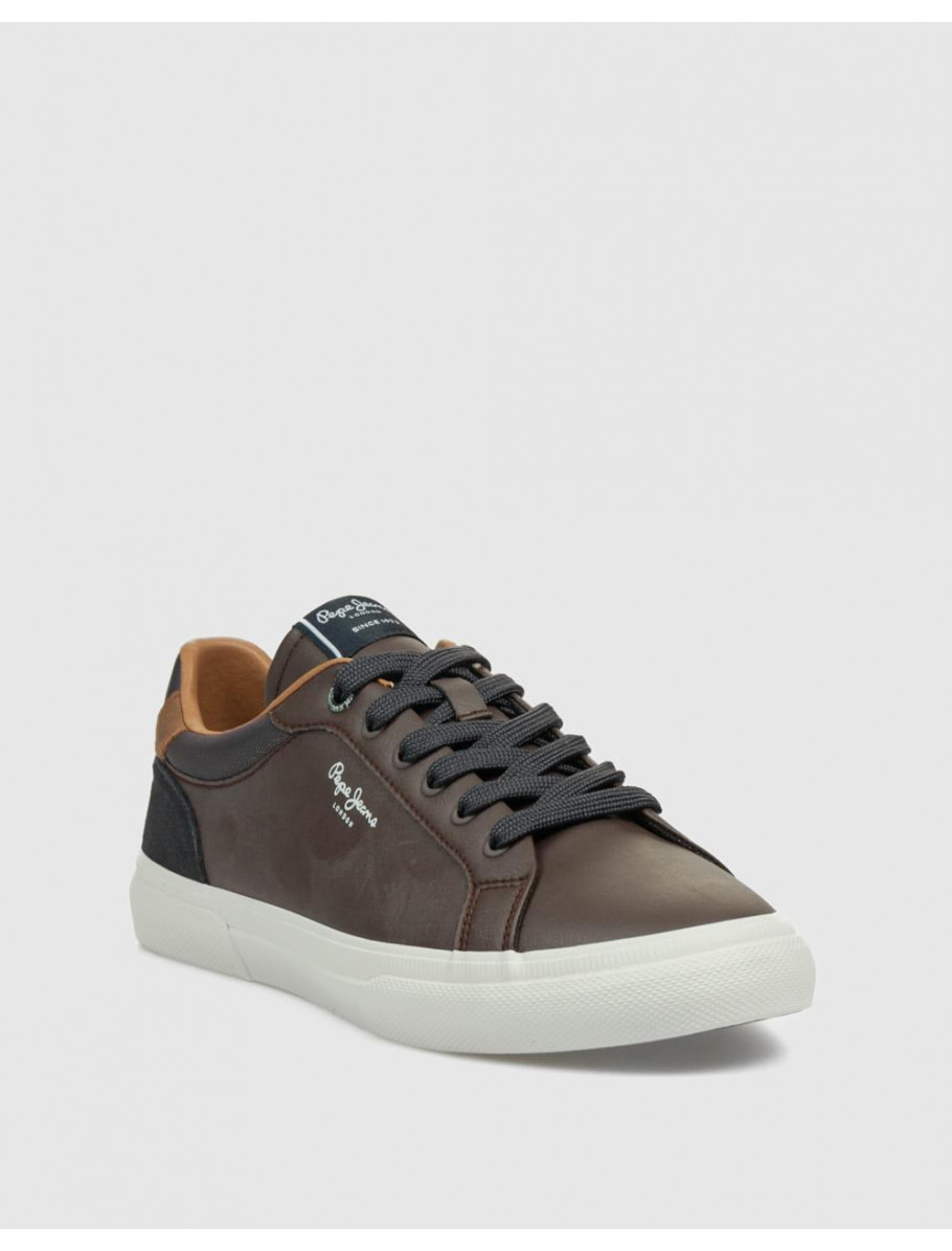 ZAPATILLA PEPE JEANS KENTON COURT MARRoN