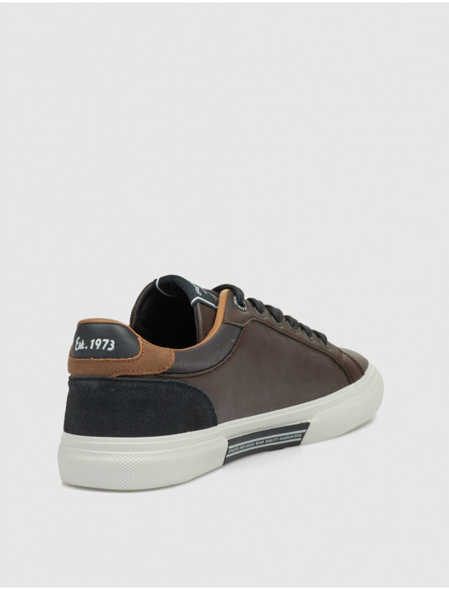 ZAPATILLA PEPE JEANS KENTON COURT MARRoN