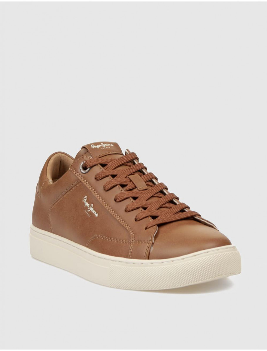 ZAPATILLA PEPE JEANS JOE BASIC MARRoN