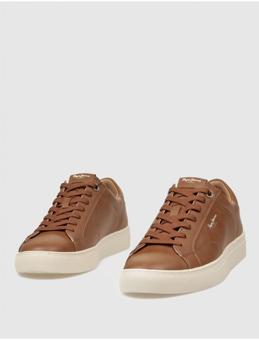 ZAPATILLA PEPE JEANS JOE BASIC MARRoN