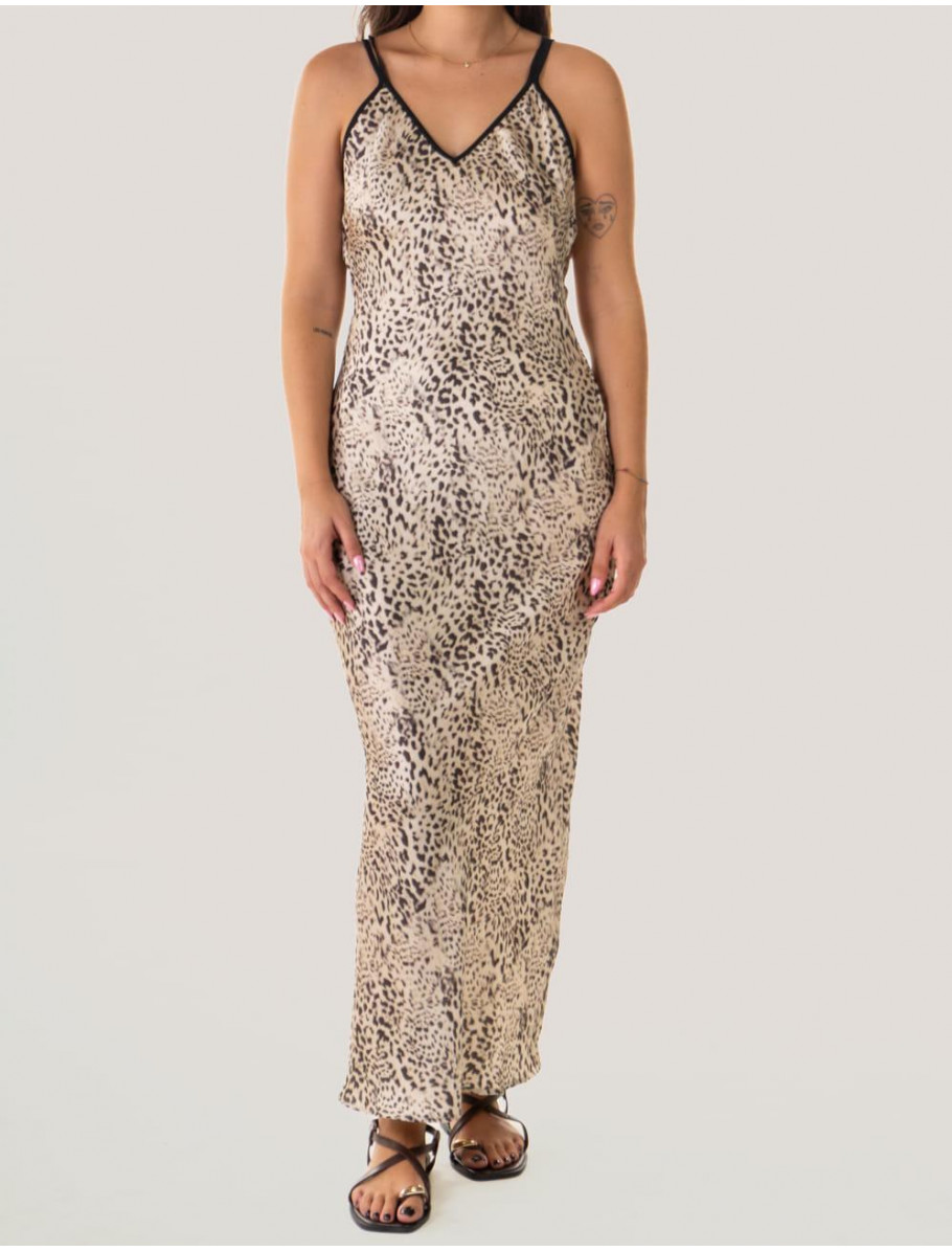 VESTIDO OBVIO 9772 ELISA LEOPARDO