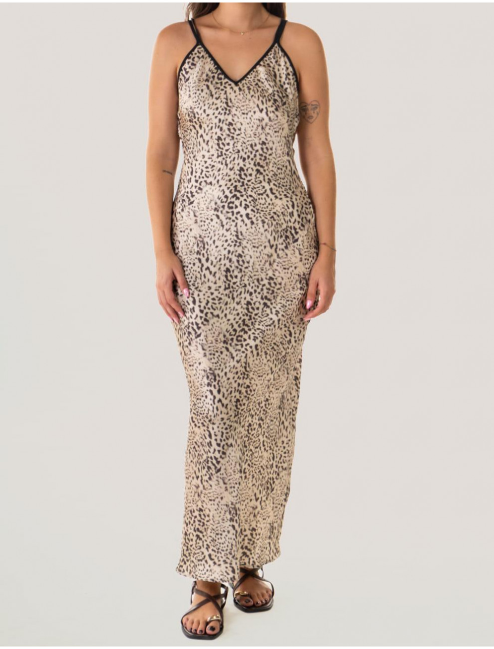 VESTIDO OBVIO 9772 ELISA LEOPARDO