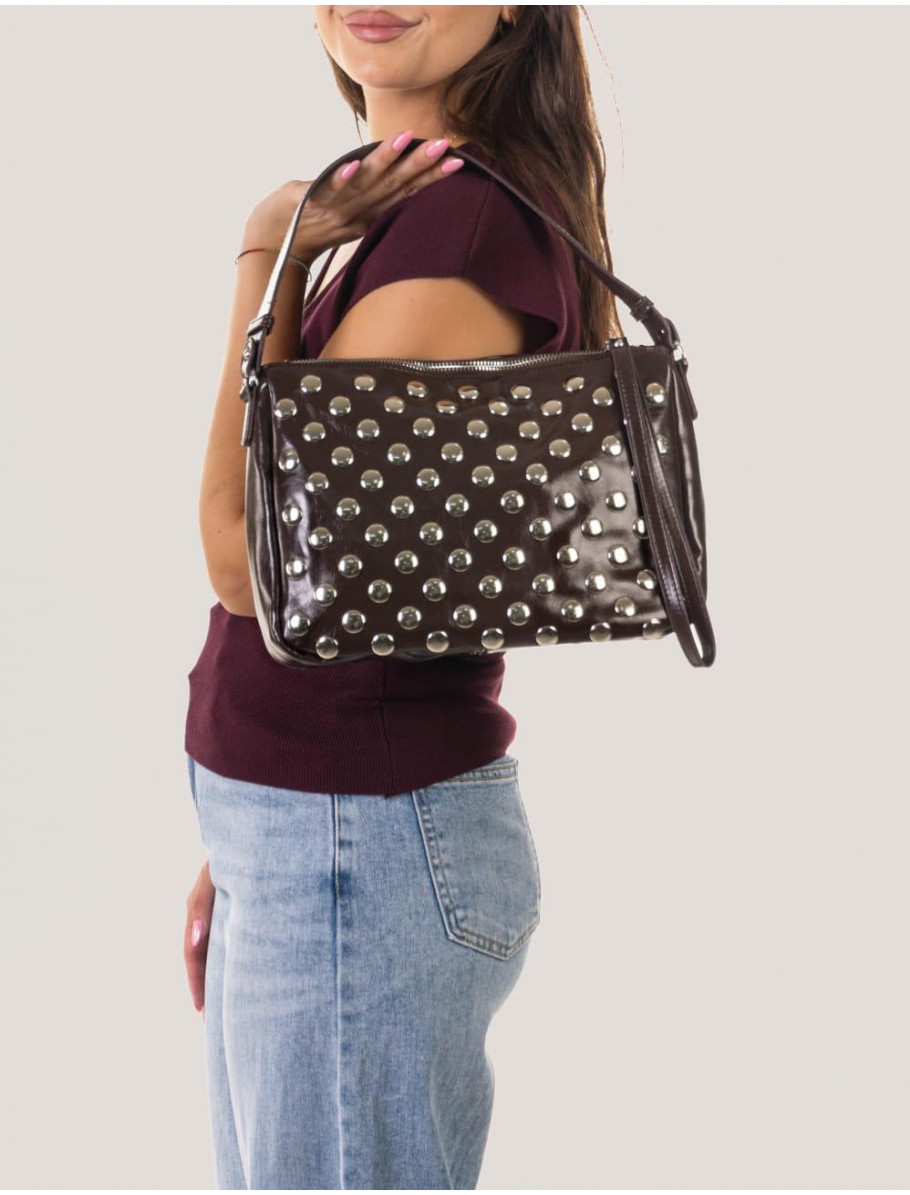 BOLSO OBVIO COMPLEMENTOS CORIA MARRoN OSCURO