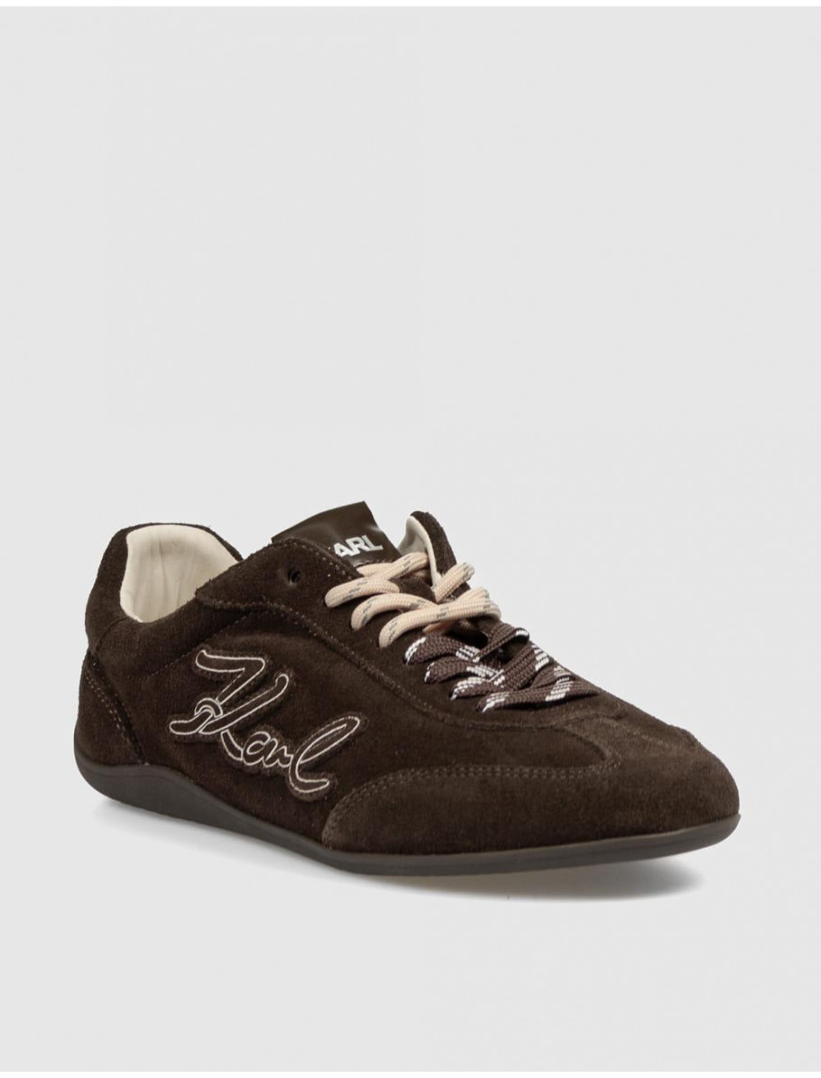 ZAPATILLA KARL LAGERFED ALTIA SIGNIA PATCH EMBRO MARRoN