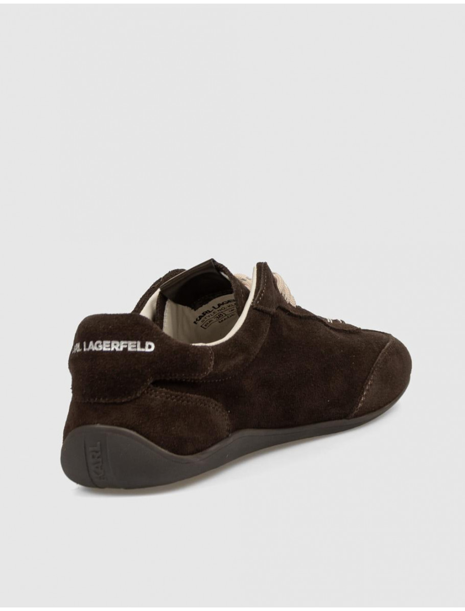ZAPATILLA KARL LAGERFED ALTIA SIGNIA PATCH EMBRO MARRoN
