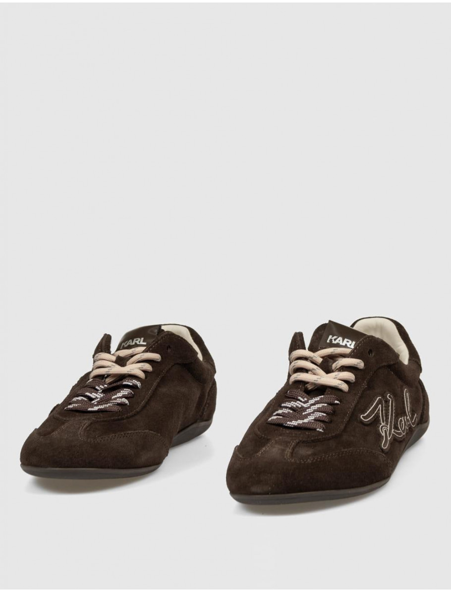 ZAPATILLA KARL LAGERFED ALTIA SIGNIA PATCH EMBRO MARRoN