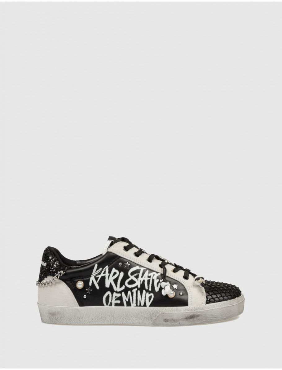 ZAPATILLA KARL LAGERFED SKOOL KARL STATE OF MIND LO LACE NEGRO