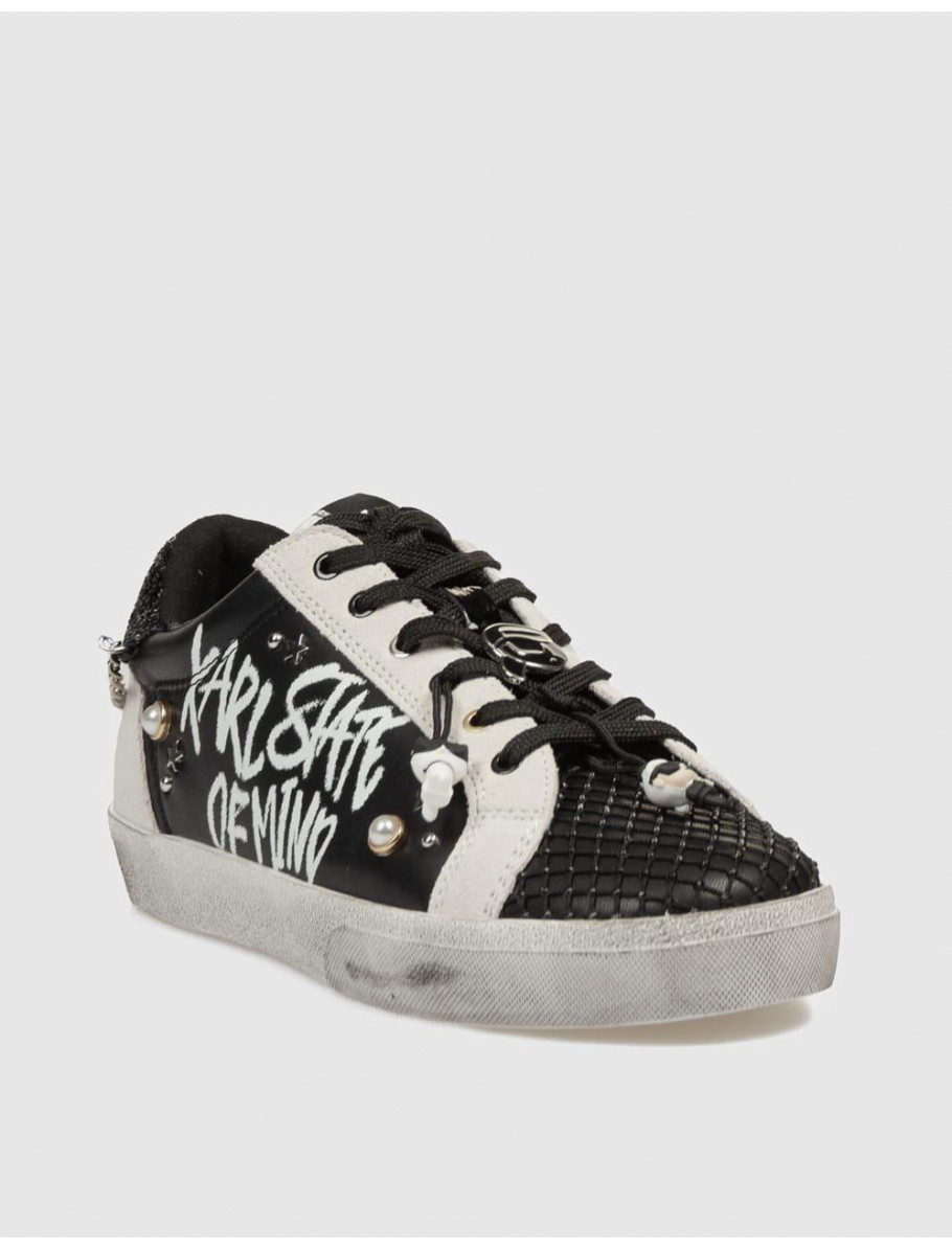 ZAPATILLA KARL LAGERFED SKOOL KARL STATE OF MIND LO LACE NEGRO