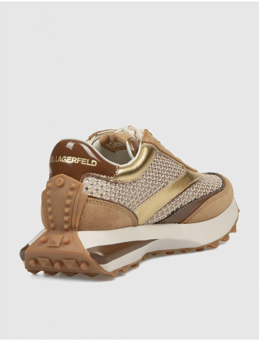 ZAPATILLA KARL LAGERFED ZONE NFT GEMSTONE MESH MIX TAUPE