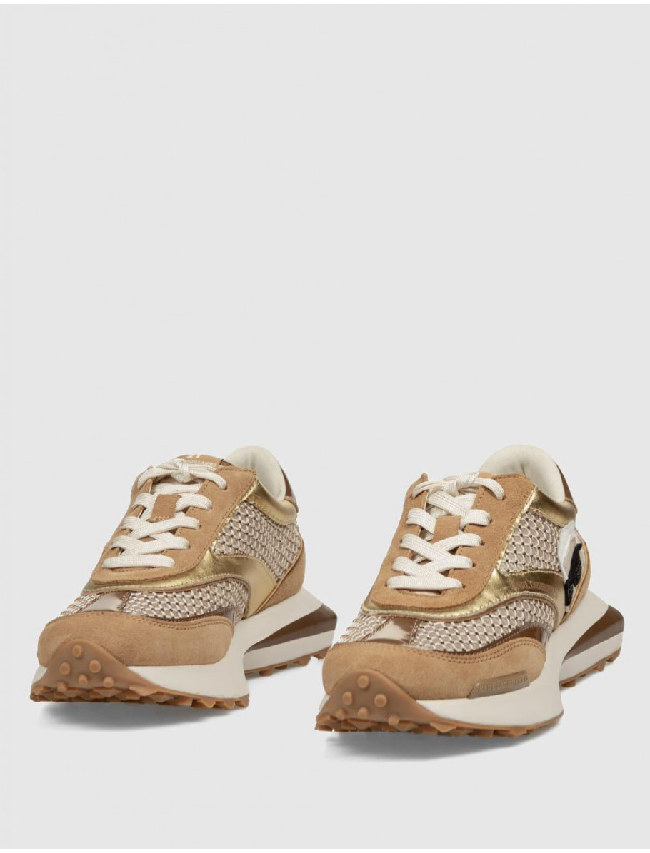 ZAPATILLA KARL LAGERFED ZONE NFT GEMSTONE MESH MIX TAUPE