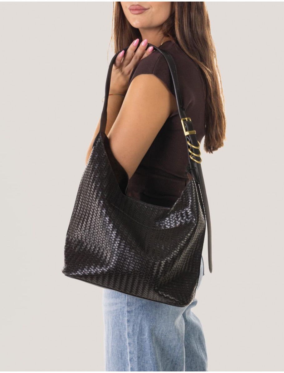 BOLSO OBVIO COMPLEMENTOS RODA MARRoN OSCURO