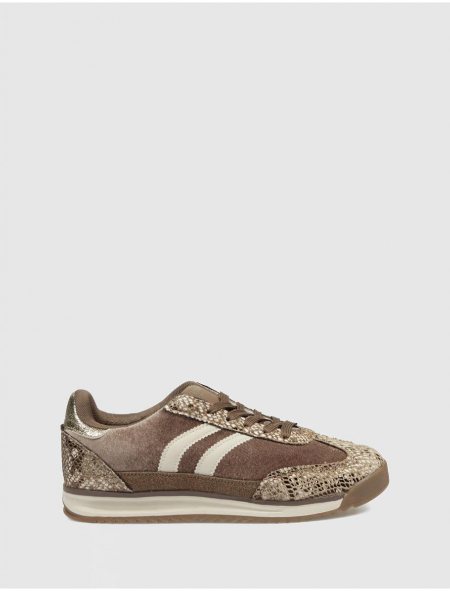 ZAPATILLA KAMOME TRENDS ANKE SERPIENTE