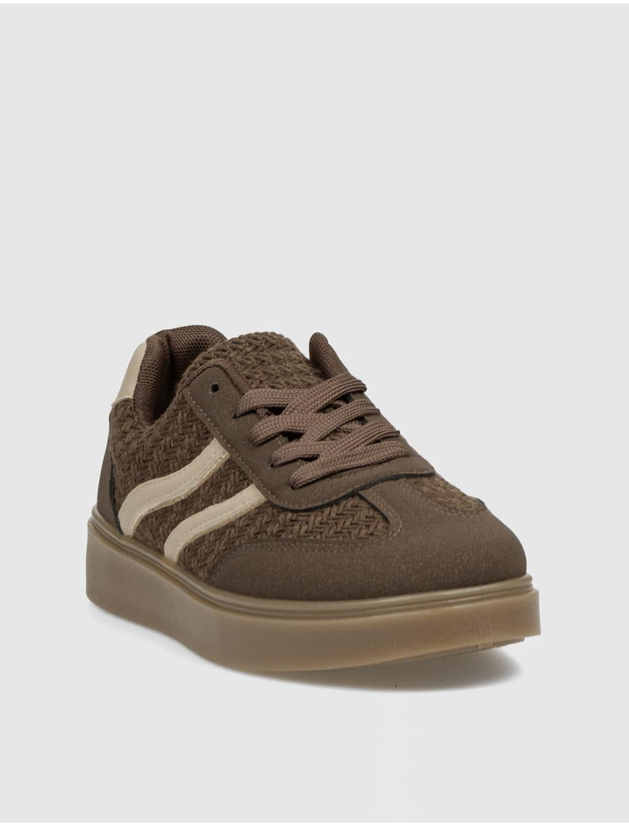 ZAPATILLA KAMOME TRENDS SABINA MARRÓN