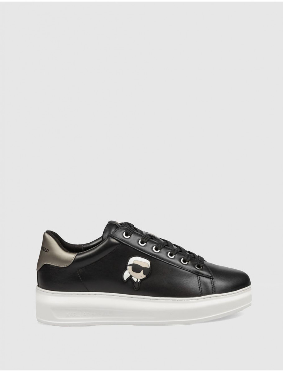 ZAPATILLA KARL LAGERFED KAPRI MENS NFT METAL TAB NEGRO