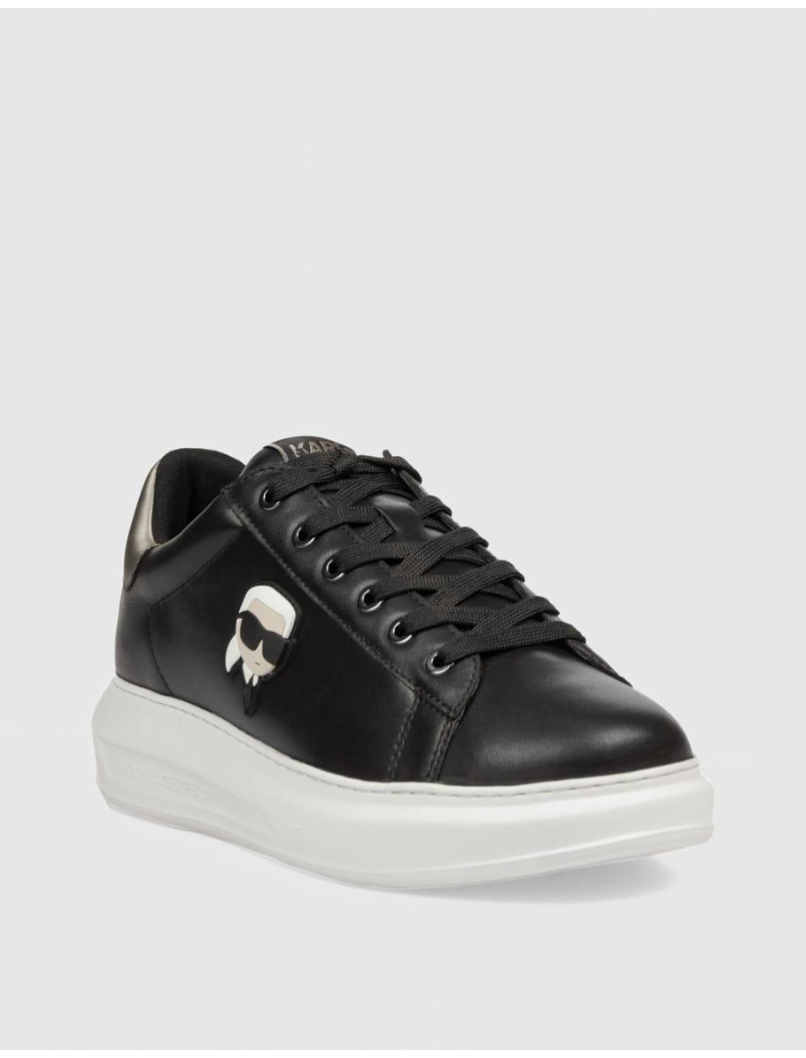 ZAPATILLA KARL LAGERFED KAPRI MENS NFT METAL TAB NEGRO