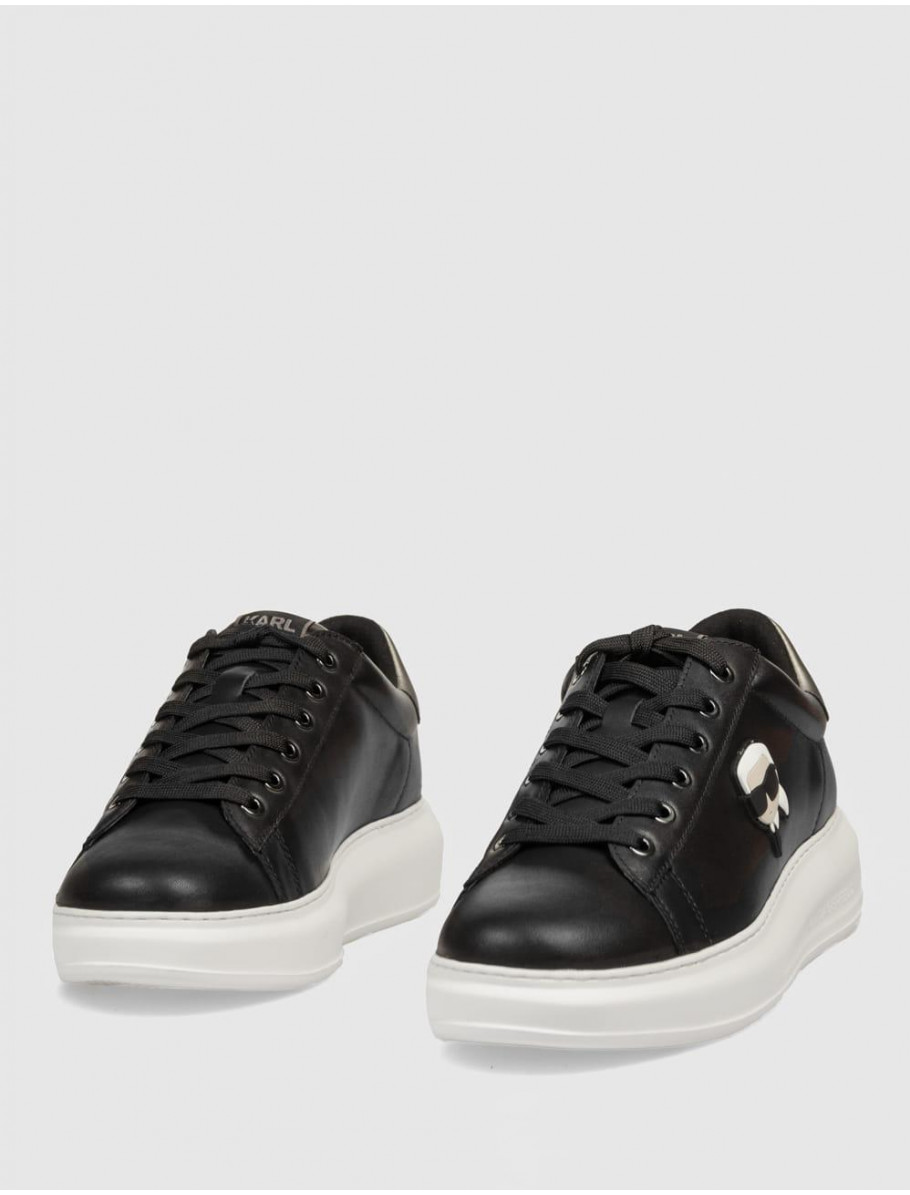 ZAPATILLA KARL LAGERFED KAPRI MENS NFT METAL TAB NEGRO