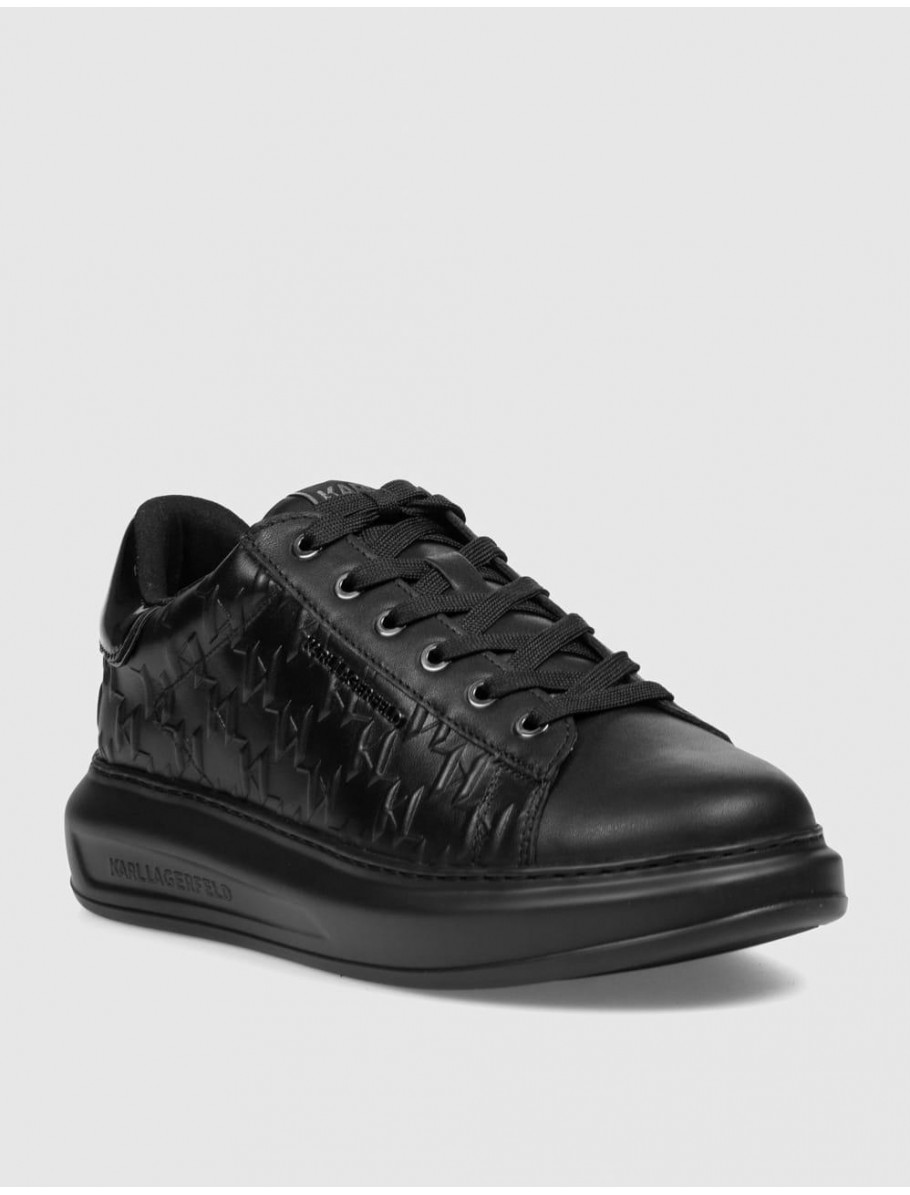 ZAPATILLA KARL LAGERFED KAPRI MENS MONOGRAM EMBOSS LO NEGRO