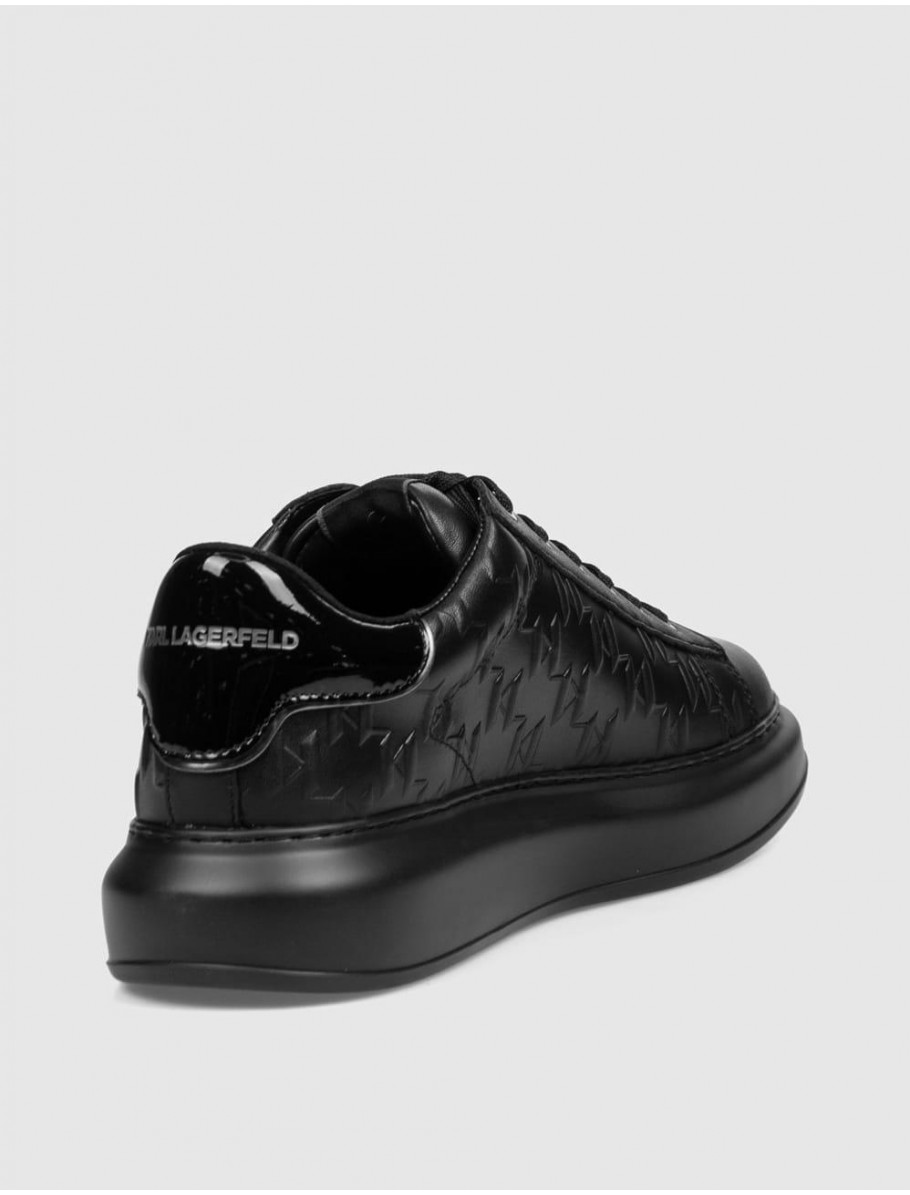 ZAPATILLA KARL LAGERFED KAPRI MENS MONOGRAM EMBOSS LO NEGRO