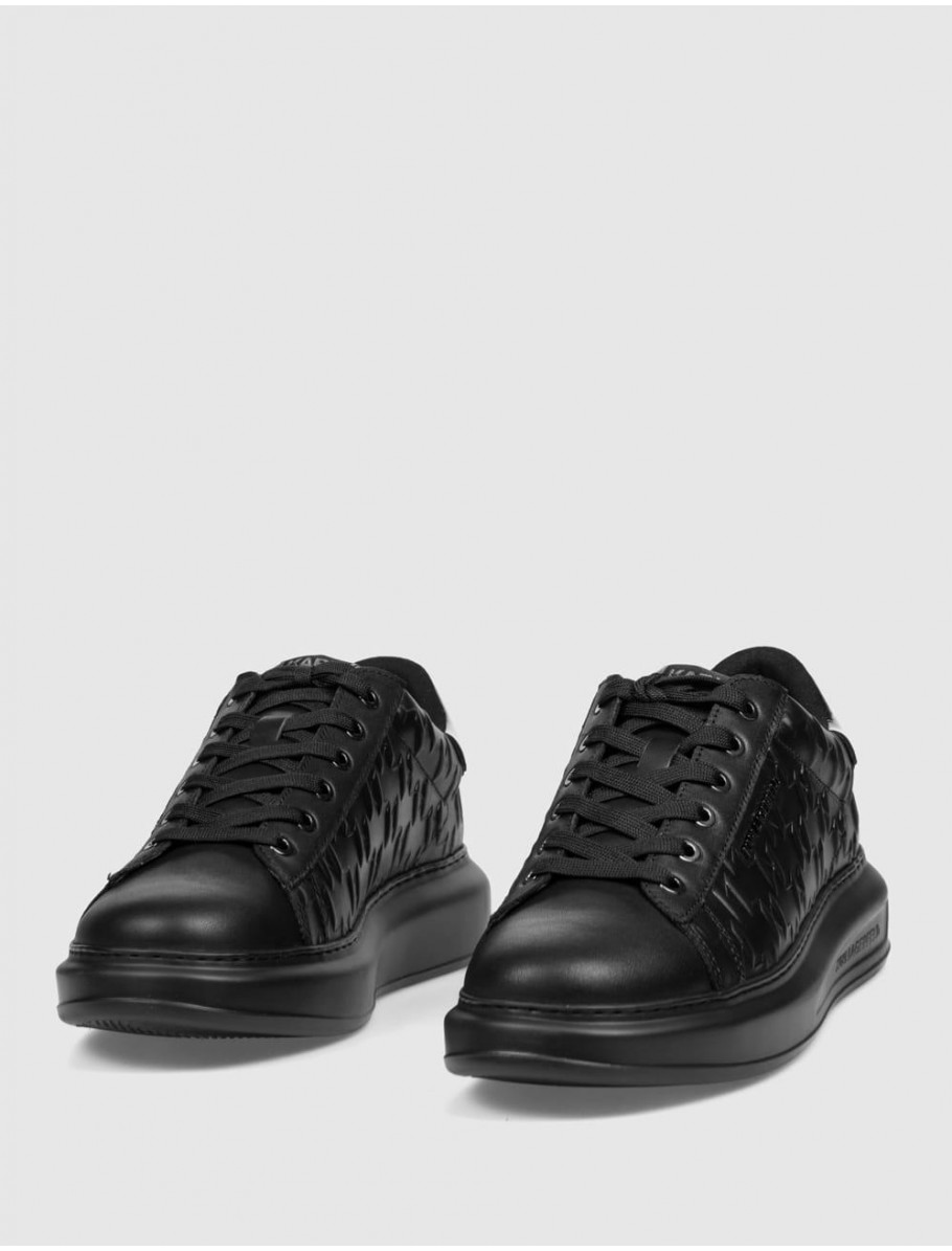 ZAPATILLA KARL LAGERFED KAPRI MENS MONOGRAM EMBOSS LO NEGRO