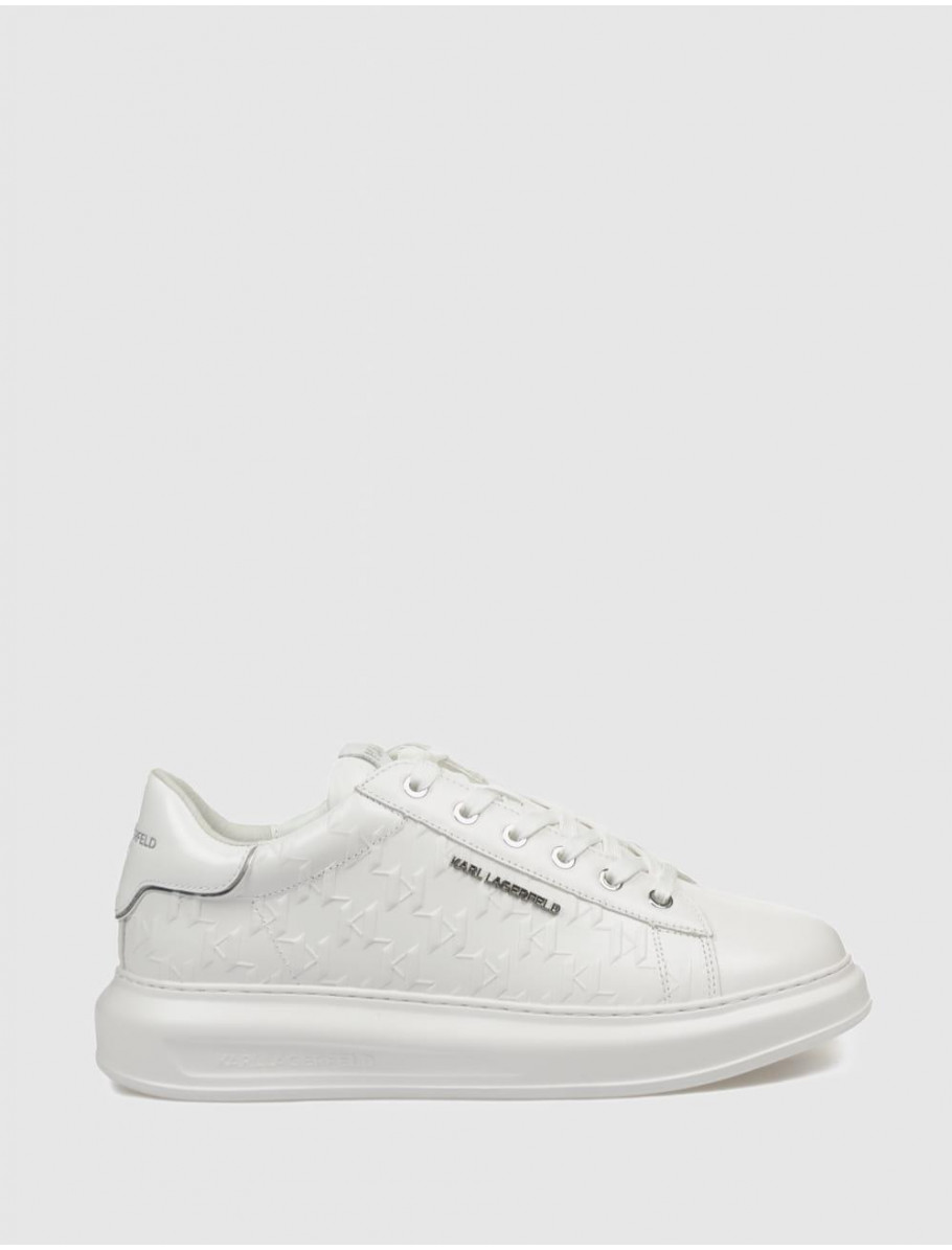 ZAPATILLA KARL LAGERFED KAPRI MENS MONOGRAM EMBOSS LO BLANCO