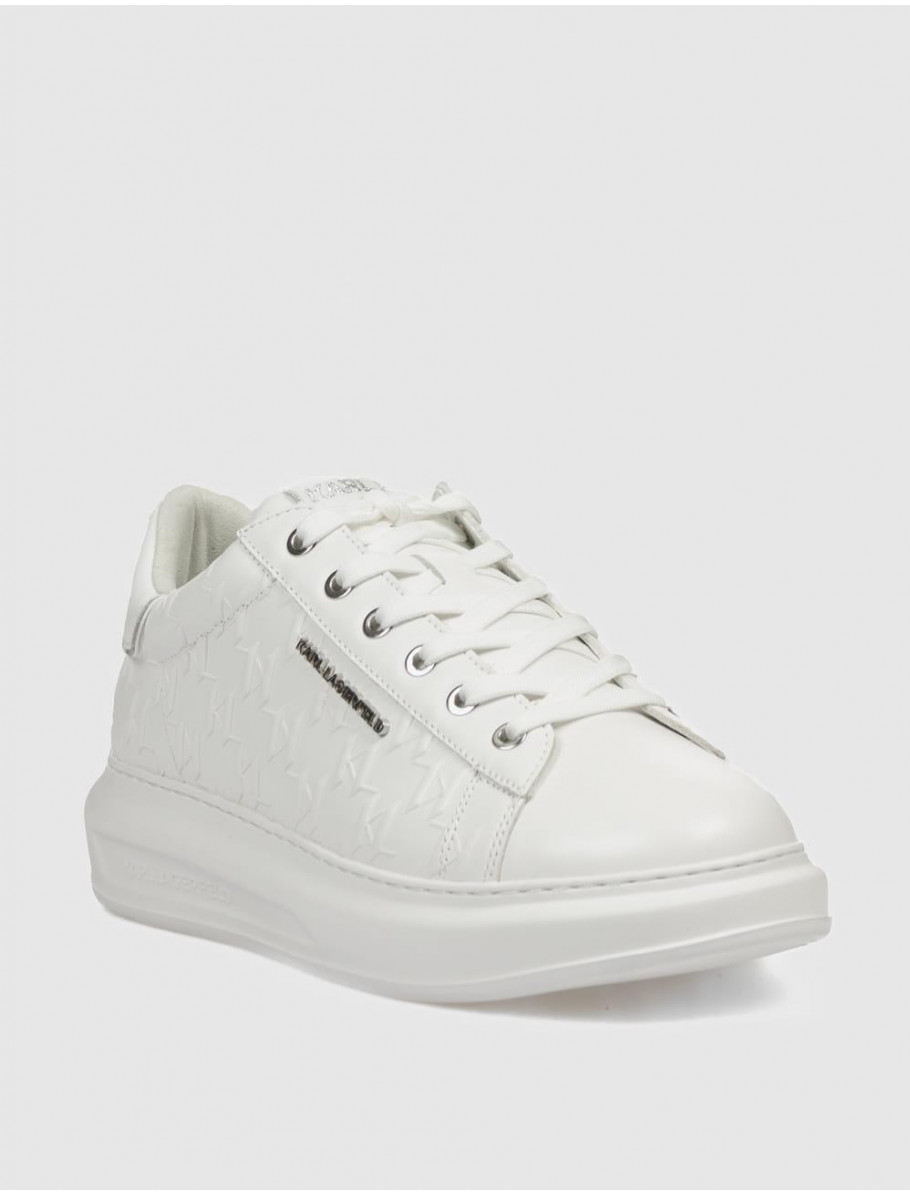 ZAPATILLA KARL LAGERFED KAPRI MENS MONOGRAM EMBOSS LO BLANCO