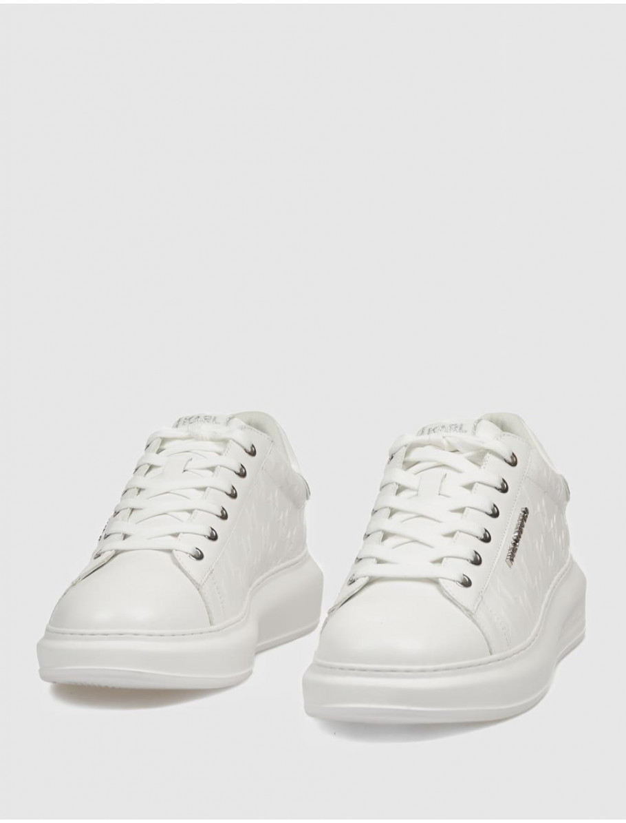 ZAPATILLA KARL LAGERFED KAPRI MENS MONOGRAM EMBOSS LO BLANCO