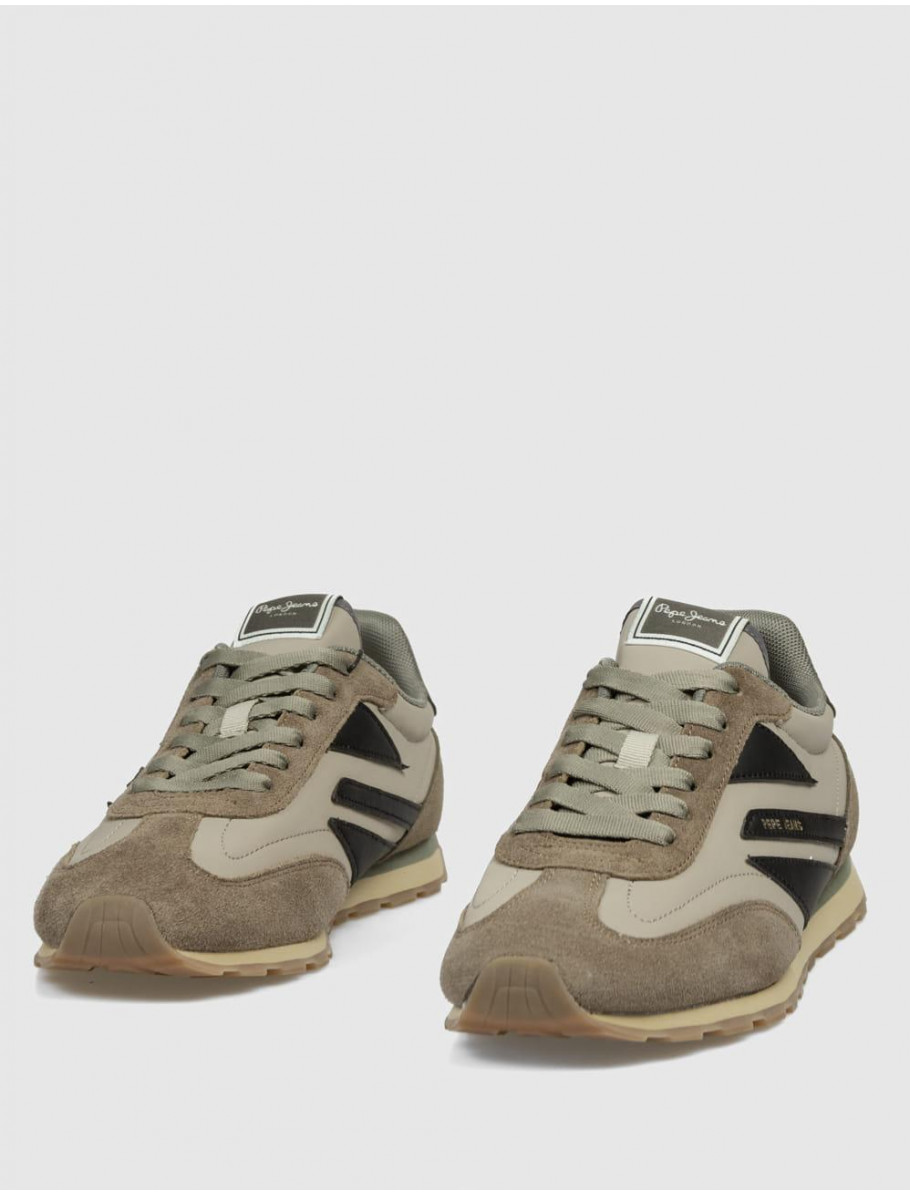ZAPATILLA PEPE JEANS JASON RETRO MARRoN