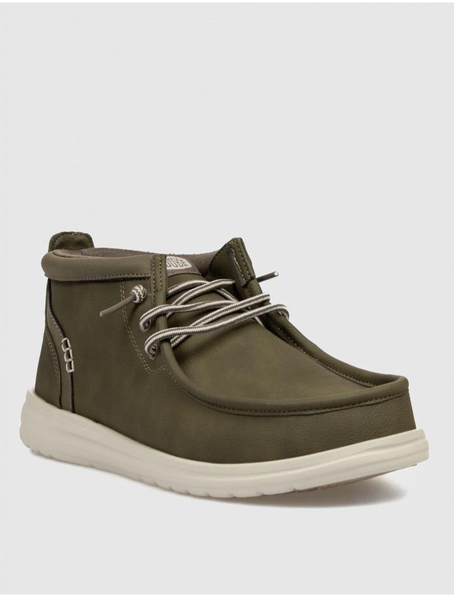 ZAPATILLA DUDE WALLY MID GRIPR CLASSIC VERDE