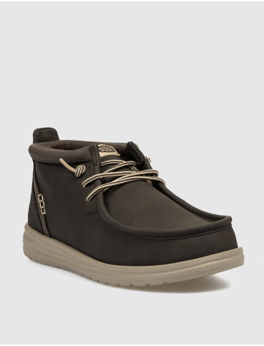 ZAPATILLA DUDE WALLY MID GRIPR CLASSIC MARRoN