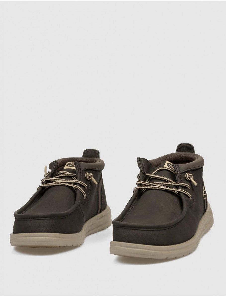 ZAPATILLA DUDE WALLY MID GRIPR CLASSIC MARRoN