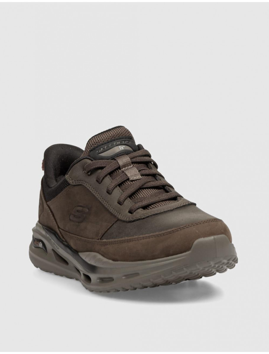 ZAPATILLA SKECHERS ARCH FIT ORVAN MOX MARRoN