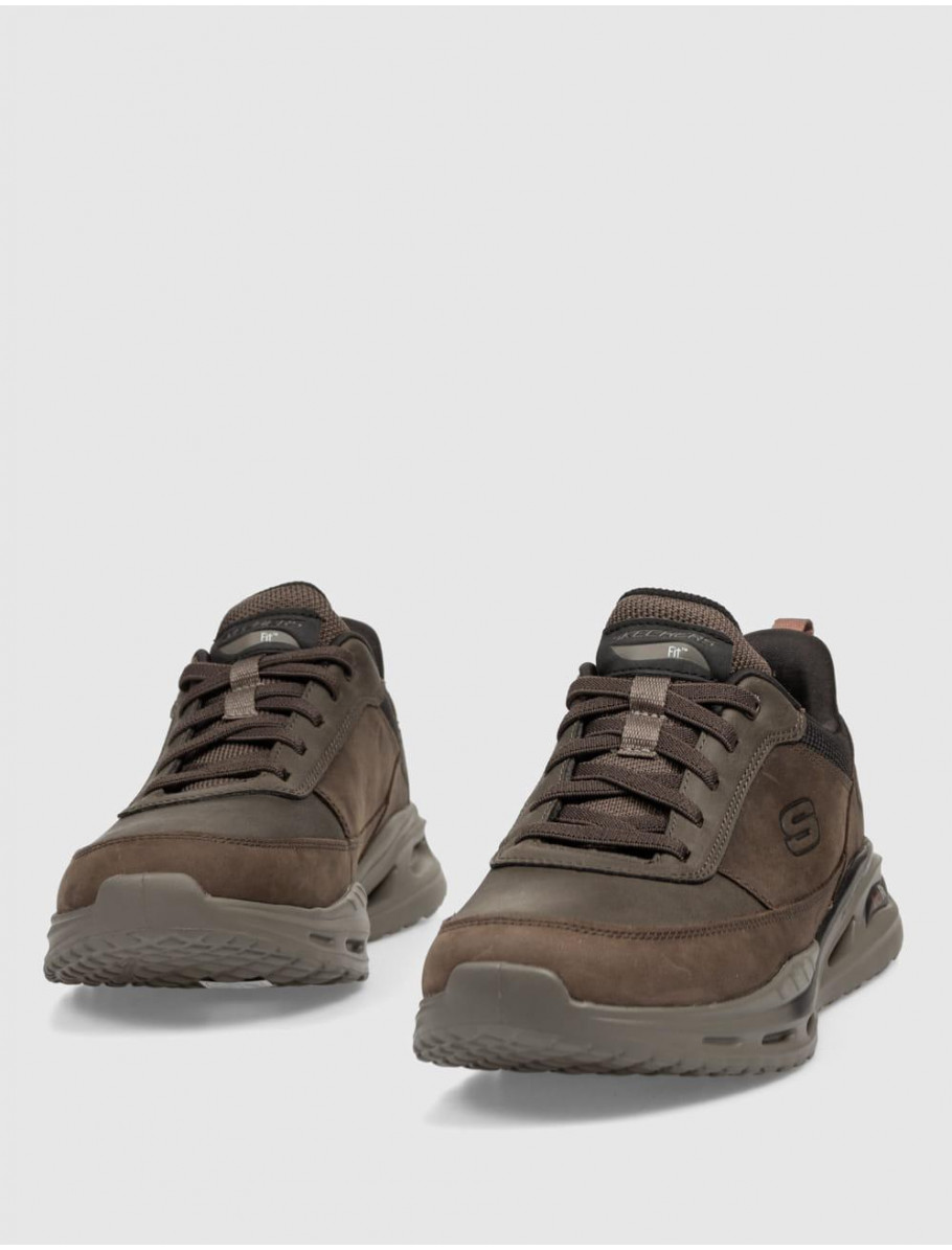 ZAPATILLA SKECHERS ARCH FIT ORVAN MOX MARRoN