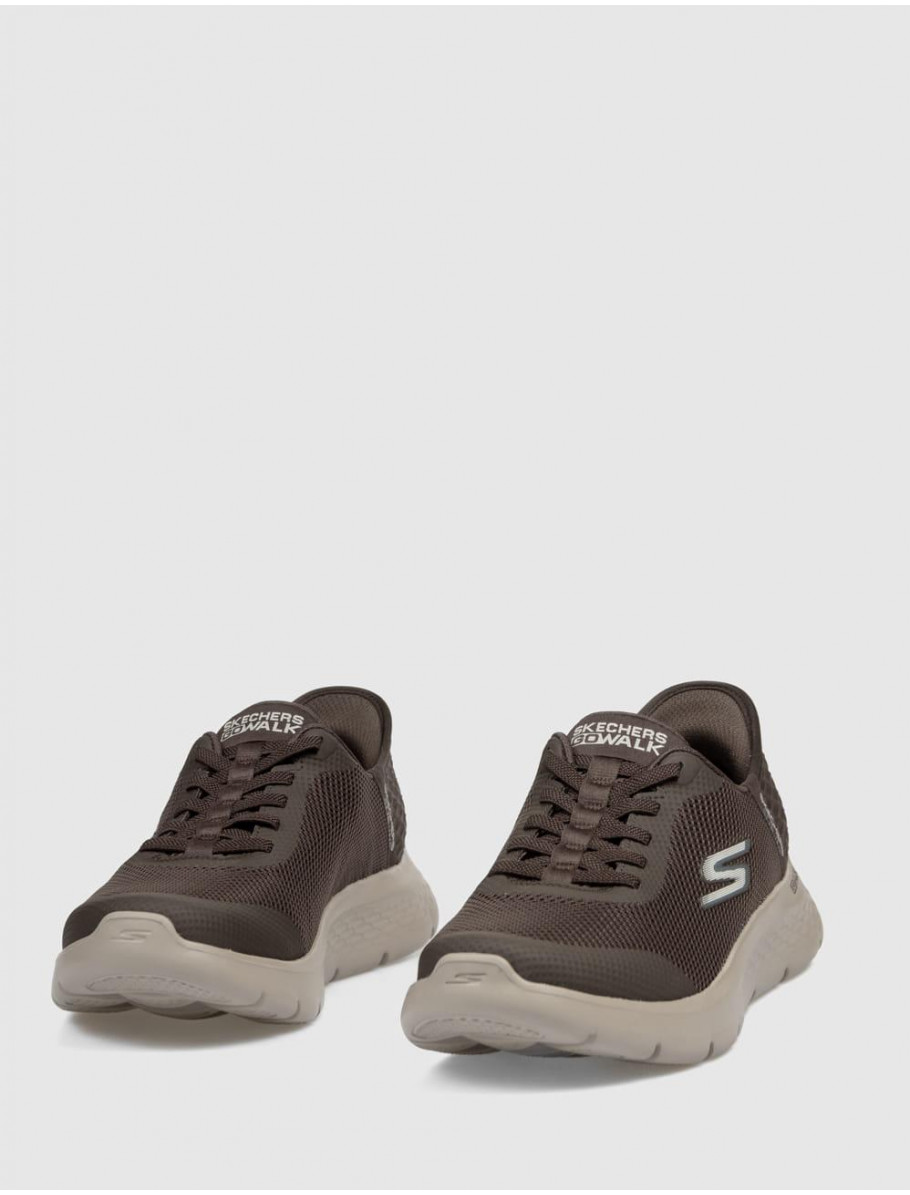 ZAPATILLA SKECHERS GO WALK FLEX HANDS MARRoN