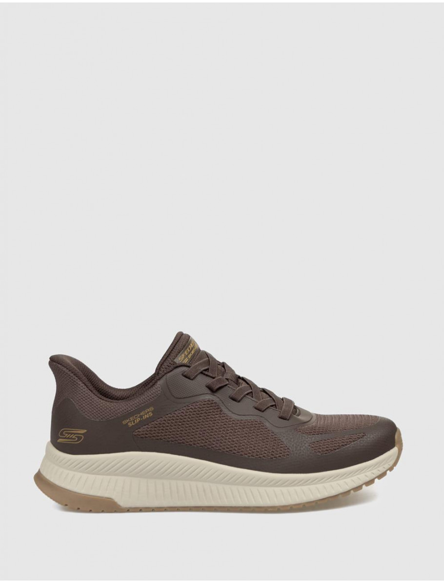 ZAPATILLA SKECHERS BOBS SPORT SQUAD CH MARRoN