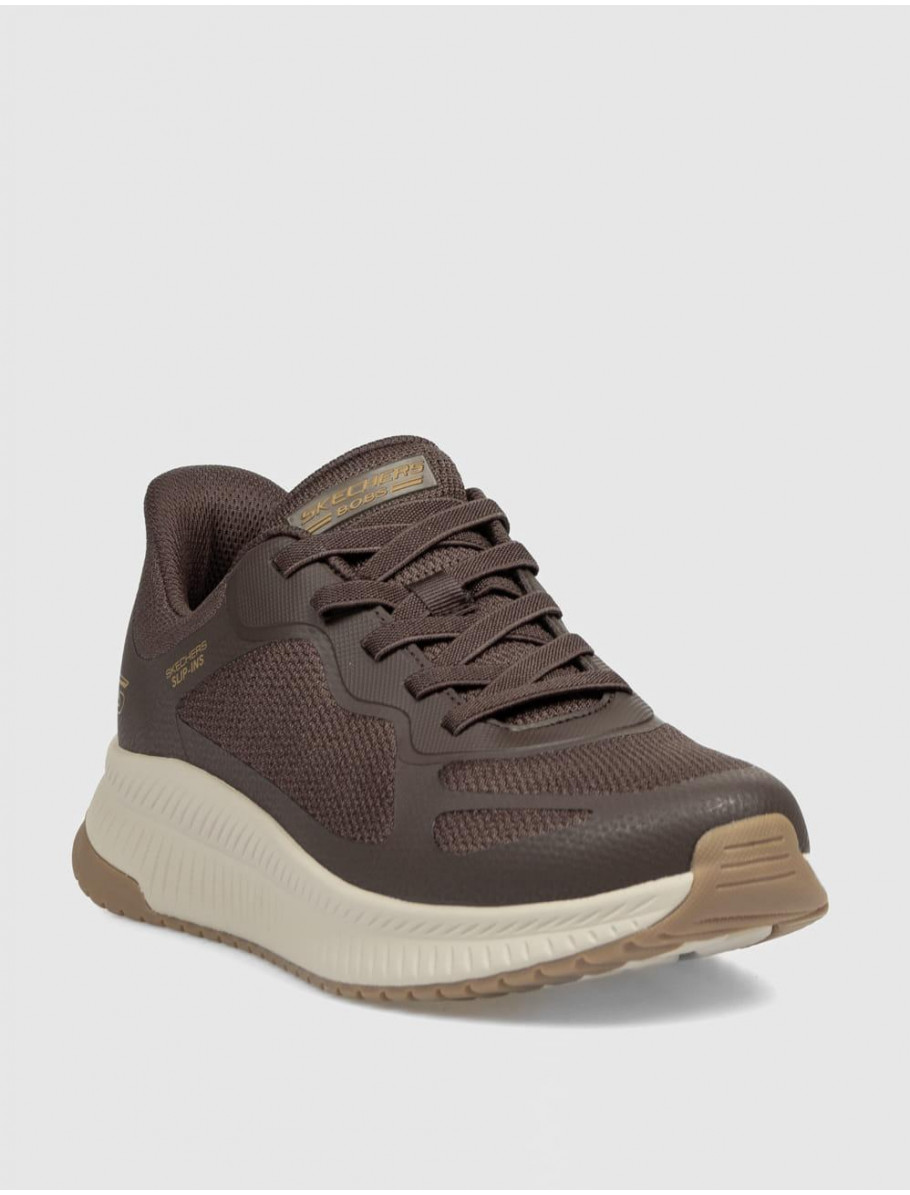 ZAPATILLA SKECHERS BOBS SPORT SQUAD CH MARRoN
