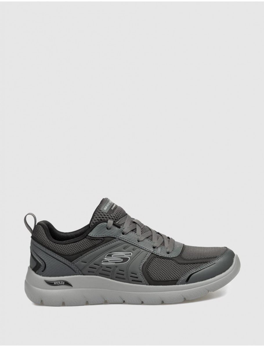 ZAPATILLA SKECHERS ARCH FIT SUMMITS LEEGE GRIS