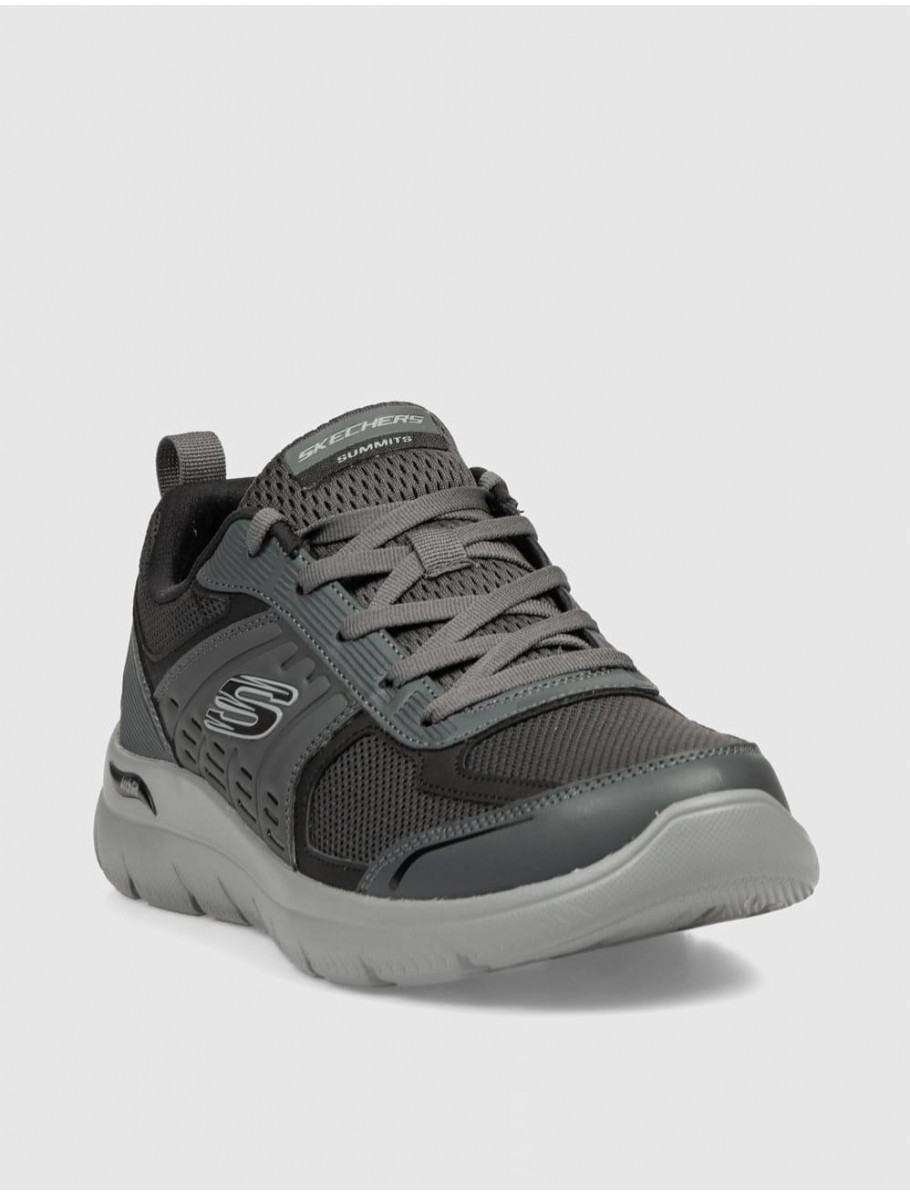 ZAPATILLA SKECHERS ARCH FIT SUMMITS LEEGE GRIS