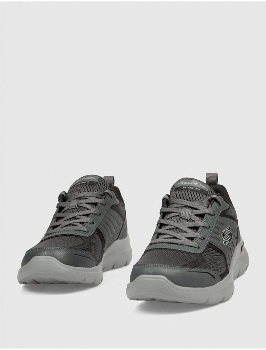 ZAPATILLA SKECHERS ARCH FIT SUMMITS LEEGE GRIS
