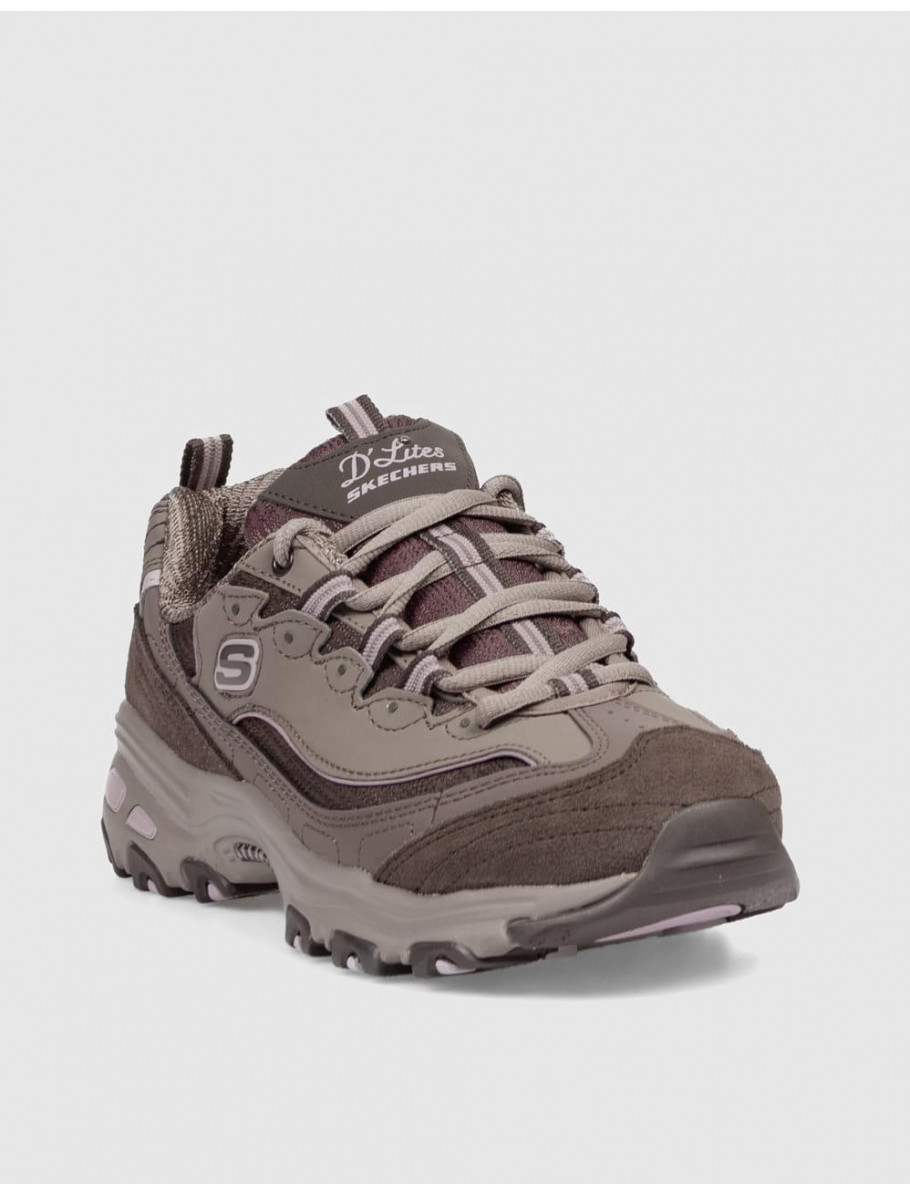 ZAPATILLA SKECHERS D LITES MARRoN