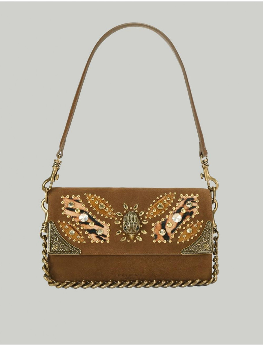 BOLSO KURT GEIGER SLOANE SOFT SHOULDER MARRoN