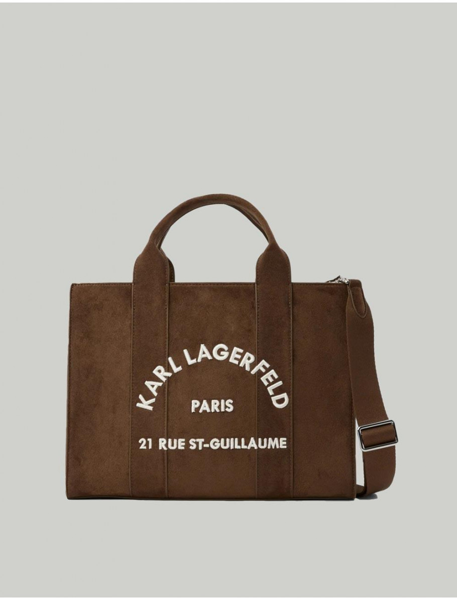 BOLSO KARL LAGERFED K RSG MD SQUARE TOTE SU MARRoN