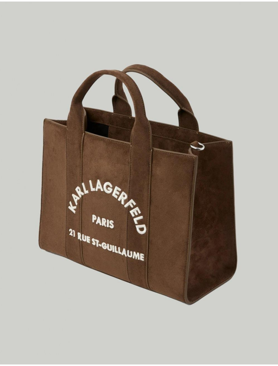 BOLSO KARL LAGERFED K RSG MD SQUARE TOTE SU MARRoN